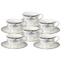 Набор 12 предметов Маркиза: 6 чашек + 6 блюдец